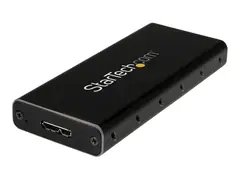 StarTech.com M.2 SSD Enclosure for M.2 SATA SSDs USB 3.1 (10Gbps) with USB-C Cable - External Enclosure for USB-C Host - Aluminum (SM21BMU31C3) - drevkabinett - SATA 6Gb/s - USB 3.1 (Gen 2)