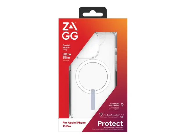 Zagg Crystal Palace - Baksidedeksel for mobiltelefon MagSafe-samsv...