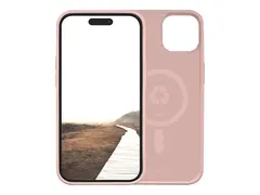 dbramante1928 Monaco - Baksidedeksel for mobiltelefon MagSafe-samsvar - plastikk, silikon - rosa sand - for Apple iPhone 13, 14, 15, 16e