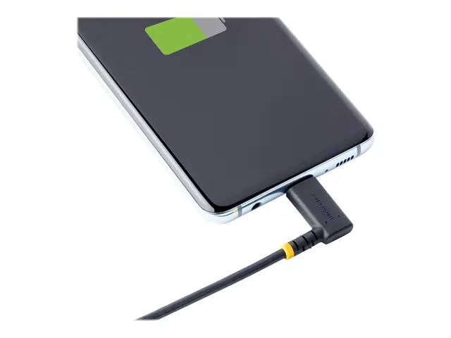 StarTech.com 1ft (30cm) USB A to C Charging Cable Right Angle, Hea...