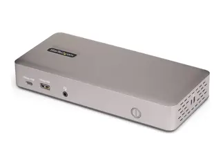 StarTech.com Triple-Monitor USB4 Docking Station, 4K 60Hz HDMI or DisplayPort, 100W Laptop Charging, 2.5GbE, USB-C Multi-Monitor Dock, Driverless dokkingstasjon - USB4 / Thunderbolt 4 - 3 x DP, 3 x HDMI - 1GbE, 2.5GbE