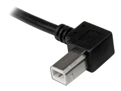 StarTech.com 1m USB 2.0 A to Left Angle B Cable Cord - 1 m Printer...