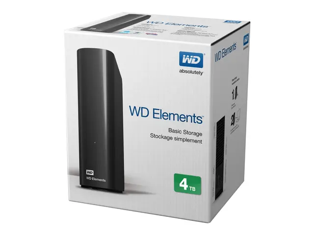 WD Elements Desktop WDBWLG0040HBK - Harddisk - 4 TB - ekstern (sta...