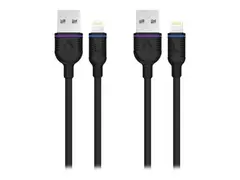 Unisynk - Lightning-kabel - Lightning hann til USB hann 50 cm (en pakke 2)