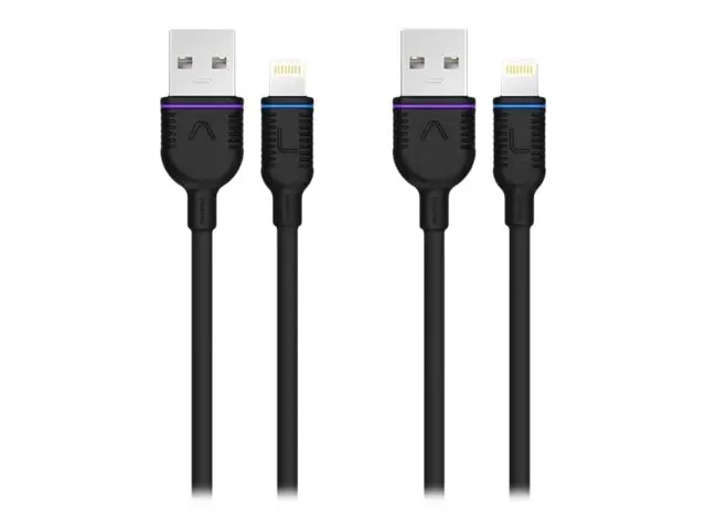Unisynk - Lightning-kabel Lightning hann til USB 50 cm (en pakke 2)