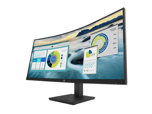 HP P34hc G4 - P-Series - LED-skjerm - kurvet - 34" - 3440 x 1440 W...