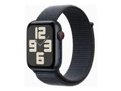 Apple Watch SE (GPS + Cellular) - 2. generasjon 44 mm - midnattsaluminium - smartklokke med sportssl&#248;yfe - myk dobbeltlagsnylon - blekk - h&#229;ndleddst&#248;rrelse: 130-200 mm - 32 GB - LTE, Wi-Fi 4, Bluetooth - 4G - 33 g