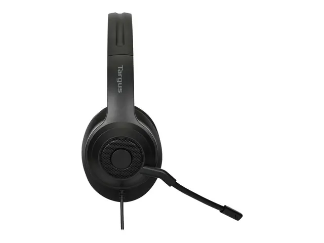 Targus AEH102GL - Hodesett on-ear konvertibel kablet USB-A lydisol...