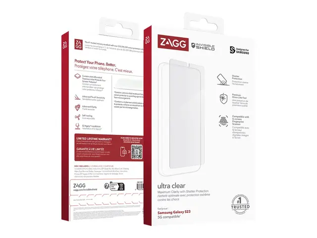 ZAGG InvisibleShield Ultra Clear - Skjermbeskyttelse for mobiltele...