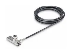Startech 10-Pack Dual-Access Laptop Lock, 6.5ft (2m) Keyed Alike and Combination Security Cable Lock for K-Slot Devices, Computer Anti-Theft Steel Cable Sikkerhetskabellås - svart og sølv - 2 m (en pakke 10)