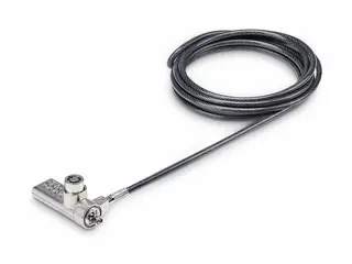 Startech 10-Pack Dual-Access Laptop Lock, 6.5ft (2m) Keyed Alike and Combination Security Cable Lock for K-Slot Devices, Computer Anti-Theft Steel Cable Sikkerhetskabellås - svart og sølv - 2 m (en pakke 10)
