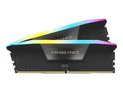CORSAIR Vengeance RGB - DDR5 - sett 32 GB: 2 x 16 GB - DIMM 288-pin - 7200 MHz / PC5-57600 - CL34 - 1.45 V - ikke-bufret - svart