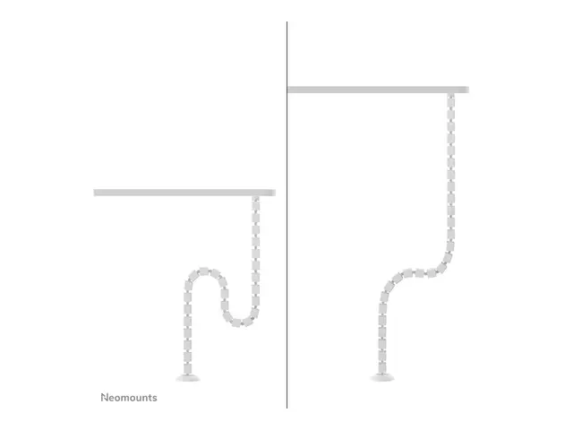 Neomounts - Kabelstyringsryggrad screw-mounted, universal hvit