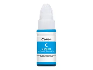 Canon GI 490 C - 70 ml - cyan - original blekkrefill - for PIXMA G1400, G1410, G1411, G2400, G2410, G3400, G3411, G3415, G4400, G4411