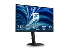 Philips 27B2N3200J - 3000 Series - LED-skjerm 27" - 1920 x 1080 Full HD @ 120 Hz - IPS - 350 cd/m² - 1500:1 - 4 ms - HDMI, VGA, DisplayPort - høyttalere - svart