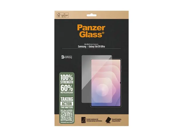 PanzerGlass - Skjermbeskyttelse for nettbrett ultrabred passform g...