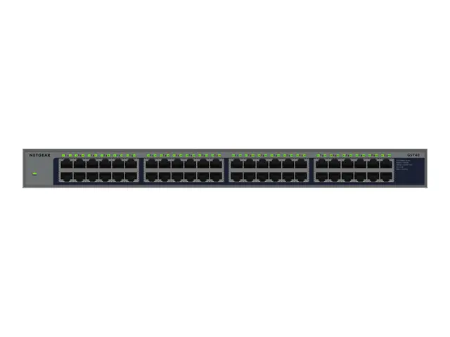 NETGEAR GS748 - Switch ikke-styrt 48 x 10/100/1000 stasjonær, vegg...