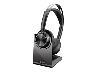 HP Poly Voyager Focus 2 - Hodesett on-ear - Bluetooth - tr&#229;dl&#248;s - aktiv st&#248;ydemping - USB-C via Bluetooth-adapter - svart - Zoom Certified