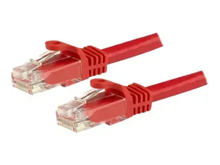 StarTech.com 5m CAT6 Ethernet Cable, 10 Gigabit Snagless RJ45 650MHz 100W PoE Patch Cord, CAT 6 10GbE UTP Network Cable w/Strain Relief, Red, Wiring is UL Certified/TIA Category 6 - 24AWG (N6PATC5MRD) - koblingskabel - 5 m - rød