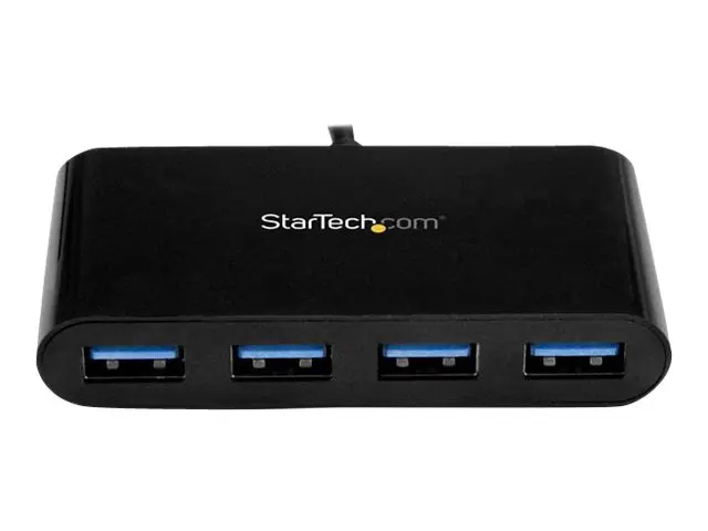 StarTech.com 4-Port USB-C Hub - Portable USB-C to 4x USB-A Hub - B...