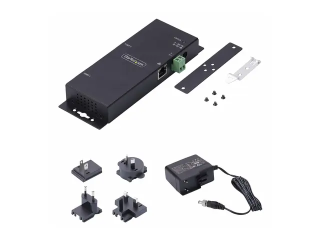 StarTech.com 2P Serial to Ethernet Adapter, IP LAN RS232 DB9 Conve...