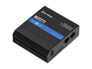 Teltonika RUT271 - Trådløs ruter - maske WWAN 2-port svitsj - 5G, LTE - 4G, 5G - DIN-skinnemonterbar, veggmonterbar, overflatemonterbar