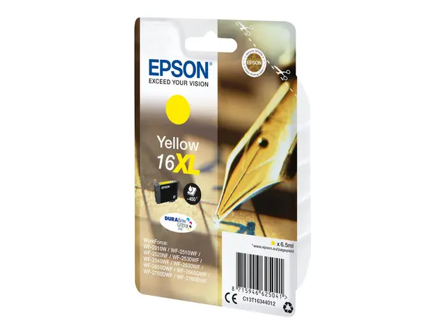 Epson 16XL - 6.5 ml - XL - gul - original - blister - blekkpatron ...