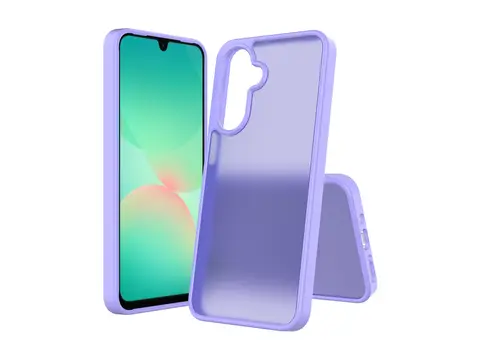 Screenor Icy - Beskyttende deksel for mobiltelefon termoplast-polyuretan (TPU), akryl - lavendel - for Samsung Galaxy A16, A16 5G, A17, A17 5G, A26