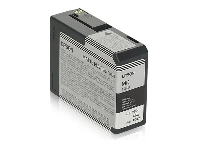 Epson T5808 - 80 ml matt svart original blekkpatron for Stylus Pro...
