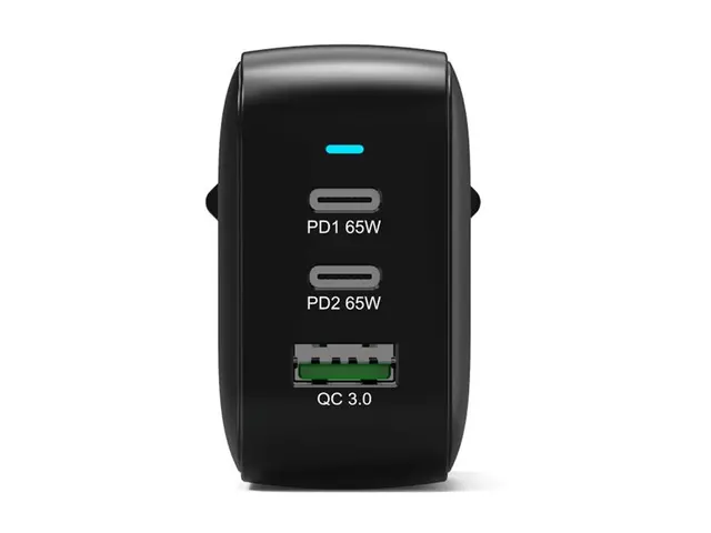 PORT Connect - Strømadapter GaN II, with 2 m cable 65 watt 5 A PD ...