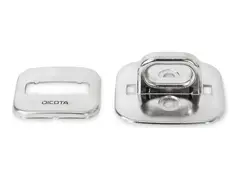 DICOTA - Laptop lock base plate - sølv
