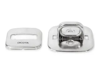 DICOTA - Laptop lock base plate - sølv