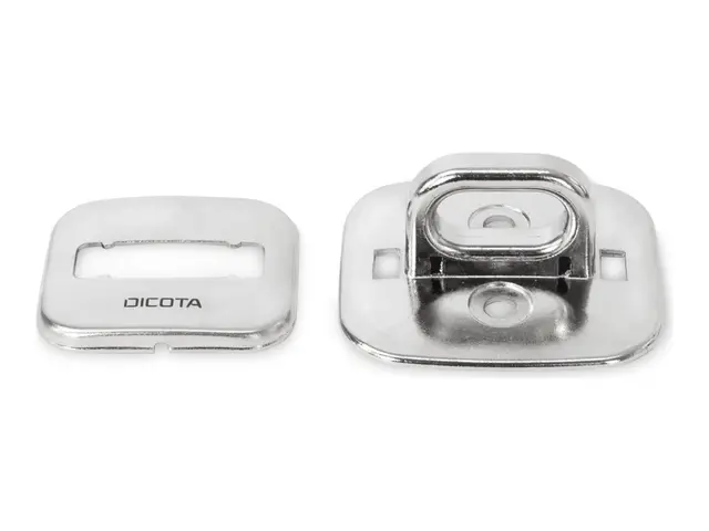 DICOTA - Laptop lock base plate - sølv
