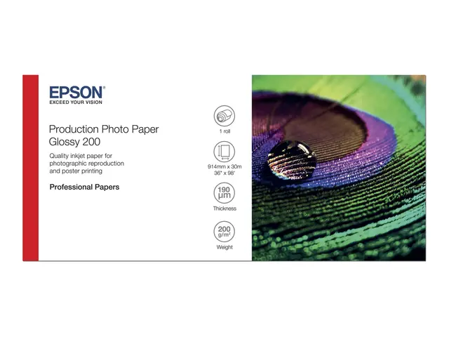 Epson Production - Polyetylen (PE) - blank - mikroporøs - 200 mikr...