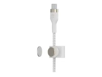Belkin BoostCharge - USB-kabel 24 pin USB-C (hann) til 3 m hvit