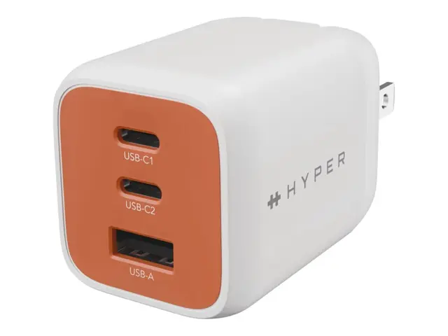 Targus HyperJuice Flex - Strømadapter - GaN - 65 watt - 3 utgangsk...