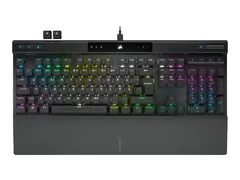 CORSAIR Gaming K70 PRO RGB - Tastatur - bakgrunnsbelyst USB - QWERTY - Nordisk - tastsvitsj: CORSAIR OPX RGB - svart