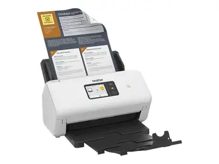 Brother ADS-4500W - Dokumentskanner Dobbel CIS - Dupleks - A4 - 600 dpi x 600 dpi - inntil 35 spm (mono) / inntil 35 spm (farge) - ADF (60 ark) - inntil 5250 skann pr. dag - USB 3.0, LAN, Wi-Fi(n), USB 2.0 (Host)