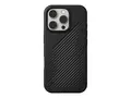 ZAGG Luxe Snap - Baksidedeksel for mobiltelefon MagSafe-samsvar - svart - for Apple iPhone 16 Pro