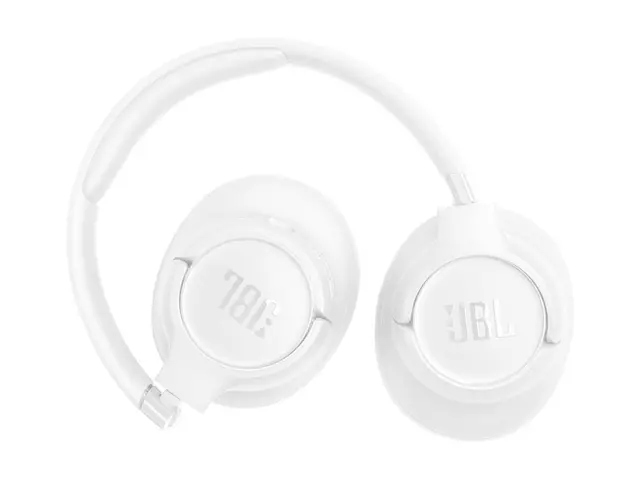 JBL TUNE 730BT - Hodetelefoner med mikrofon full størrelse - Bluetooth - trådløs - hvit 
