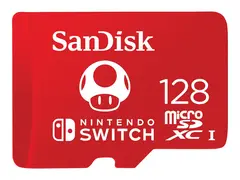 SanDisk - Flashminnekort - 128 GB UHS-I U3 - microSDXC UHS-I - for Nintendo Switch