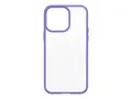 OtterBox React Series - Baksidedeksel for mobiltelefon antimikrobielt - polykarbonat, syntetisk gummi - purplexing - for Apple iPhone 14 Pro Max