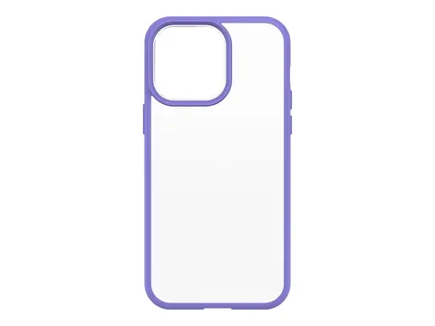 OtterBox React Series - Baksidedeksel for mobiltelefon antimikrobielt - polykarbonat, syntetisk gummi - purplexing - for Apple iPhone 14 Pro Max
