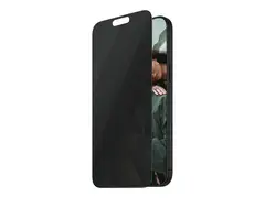 SAFE. by PanzerGlass - Skjermbeskyttelse for mobiltelefon ultrabred passform - glass - med personvernsfilter - 2-veis - for Apple iPhone 16 Pro
