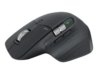 Logitech Master Series MX Master 3S - Mus ergonomisk - optisk - 7 knapper - tr&#229;dl&#248;s - 2.4 GHz, Bluetooth - Logitech Logi Bolt USB-mottaker - grafitt