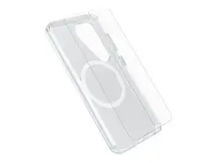 OtterBox Symmetry Series Clear - Baksidedeksel for mobiltelefon blank - med Premium Glass Screen-beskytter - for Samsung Galaxy S25