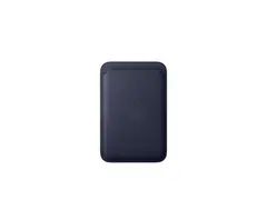 Apple - Lomme for mobiltelefon / kredittkort MagSafe-samsvar - mikrotvill, FineWoven - marineblå - for iPhone 12, 13, 14, 15, 16, 16e, 17, 17e, 18