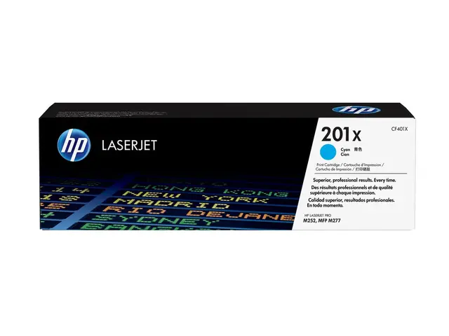 HP 201X - Høy ytelse cyan original LaserJet tonerpatron (CF401X) f...