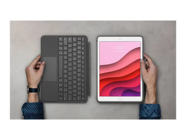 Logitech Combo Touch - Tastatur og folioveske med styrepute bakgru...