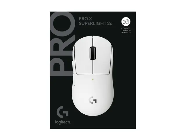 Logitech G PRO X SUPERLIGHT 2C - Mus gaming 5 knapper trådløs, kab...